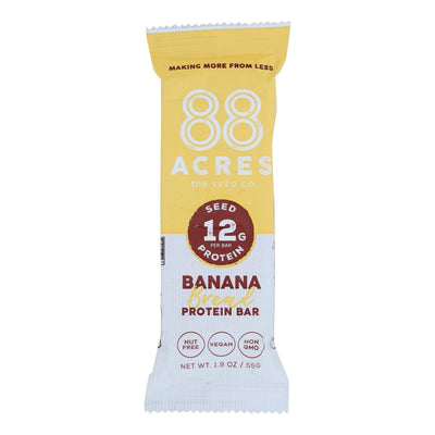 88 Acres - Protein Bar Banana Bread - Case Of 9-1.9 Oz - Orca Market