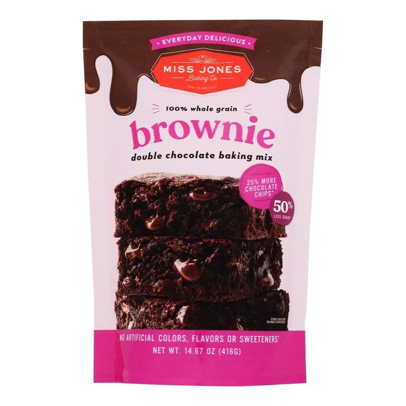 An image displaying Miss Jones Baking Co - Every Day Delicious Chocolate Browne - Case Of 6-14.67 Ounce by Miss Jones Baking Co