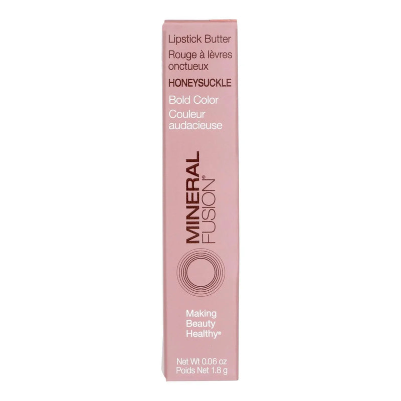 An image displaying Mineral Fusion - Mkup Lipstick Butter Hnysuckle - 1 Each-.06 Ounce by Mineral Fusion