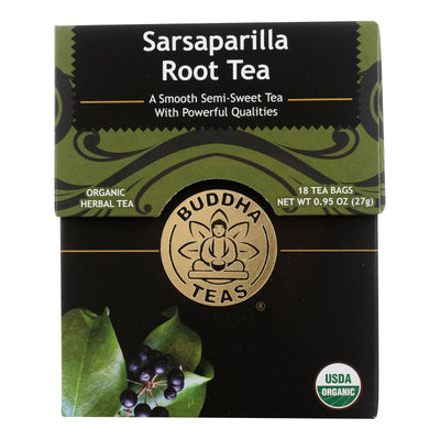Buddha Teas - Tea Organic Sarsaparilla - Case Of 6 - 18 Bag - Orca Market