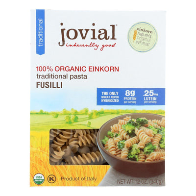 Jovial - Gluten Free Brown Rice Pasta - Fusilli - Case Of 12 - 12 Oz. - Orca Market