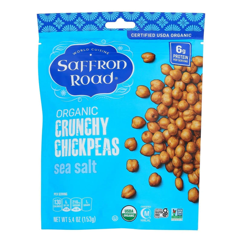 An image displaying Saffron Road - Chckp Crnchy Sea Salt - Case Of 6-5.4 Ounce by Saffron Road