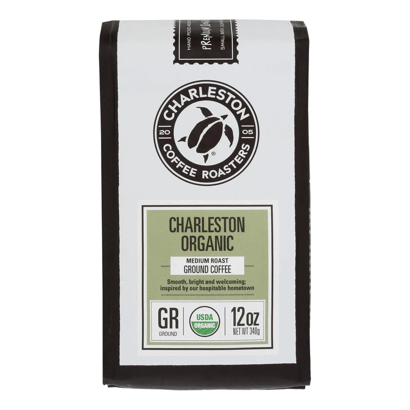 An image displaying Charleston Coffee Roasters - Coffee Chrlstn Ground - Case Of 6-12 Ounce by Charleston Coffee Roasters
