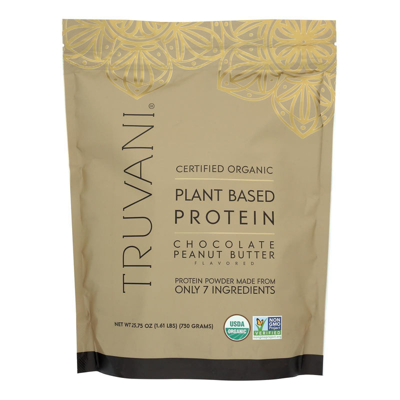 Truvani - Protein Powder Peanut Butter Chocolate - 1 Each-25.75 Oz - Orca Market
