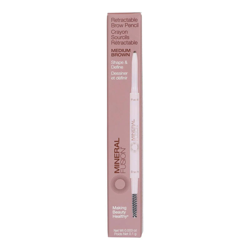 An image displaying Mineral Fusion - Brow Pencil Medium Brown - 1 Each-.003 Ounce by Mineral Fusion