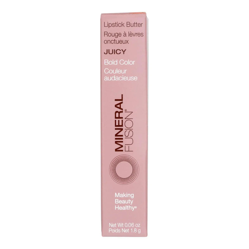 An image displaying Mineral Fusion - Mkup Lipstick Buter Juicy - 1 Each-.06 Ounce by Mineral Fusion