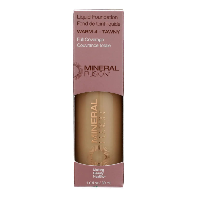 An image displaying Mineral Fusion - Mkup Liquid Foundation Warm4 - 1 Each-1 Ounce by Mineral Fusion