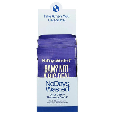 An image displaying No Days Wasted - Dhm Detox Recovery 10 Pack - 1 Each-10 Count by No Days Wasted