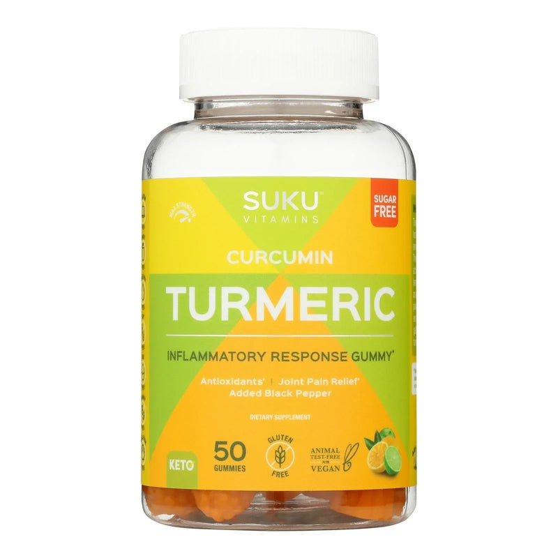An image displaying Suku Vitamins - Gummy Turmeric - 1 Each-50 Count by Suku Vitamins