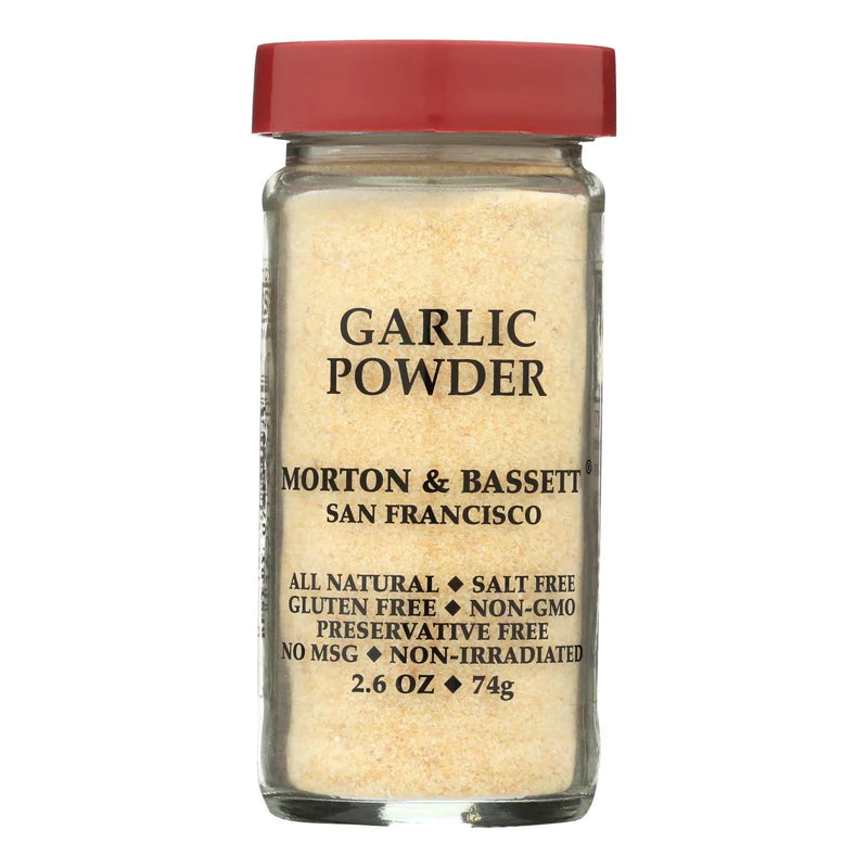 An image displaying Morton And Bassett - Seasoning - Garlic Powder - Case Of 3 - 2.6 Ounce by Morton & Bassett