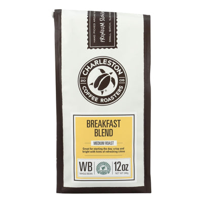 Charleston Coffee Roasters - Coffee Breakfast Blend Whole Bean - Case Of 6 - 12 Oz - Orca Market