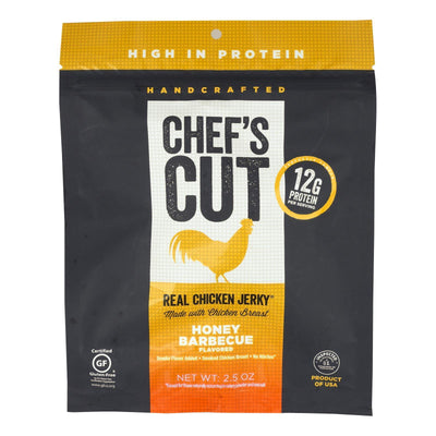 Chef's Cut Jerky - Real Chicken Jerky Honey Barbecue - Case Of 8 - 2.5 Oz. - Orca Market