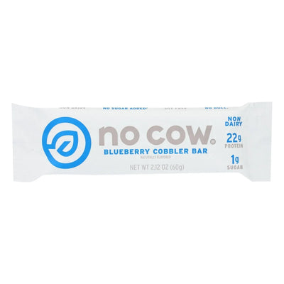 An image displaying No Cow Bar Blueberry Cobbler Bar - Case Of 12 - 2.12 Ounce by No Cow Bar