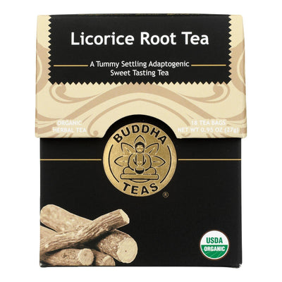 Buddha Teas - Tea Organic Licorice Root - Case Of 6 - 18 Bag - Orca Market