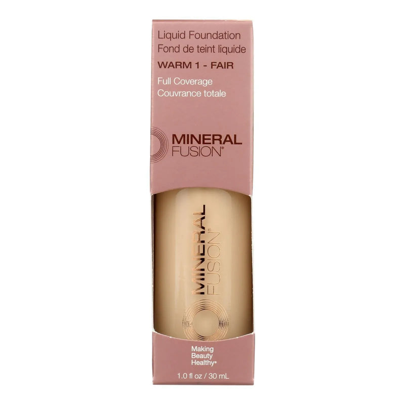 An image displaying Mineral Fusion - Mkup Liquid Foundation Warm1 - 1 Each-1 Ounce by Mineral Fusion