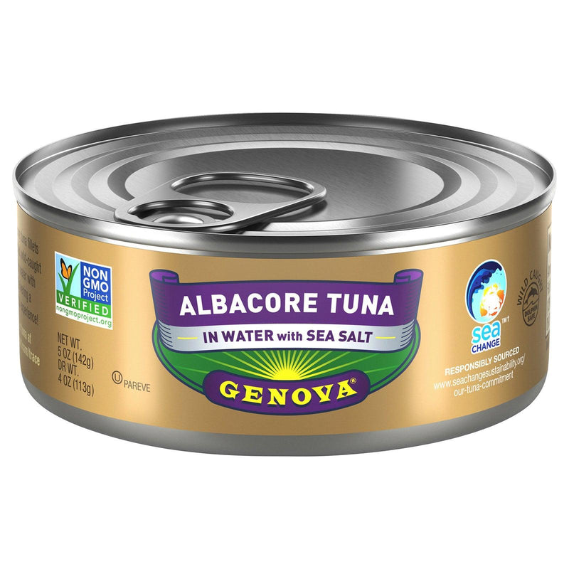 Genova - Albcr Tuna Water W/ Sea Salt - Case Of 12-5 Oz - Orca Market