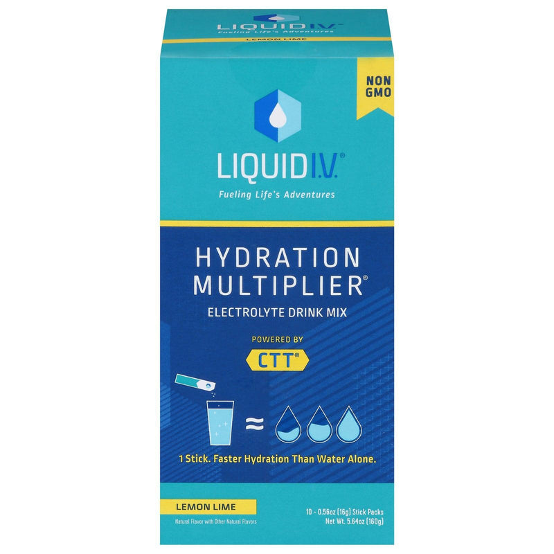 Liquid I.v. - Drink Mix Lemon Lime 10ct - 1 Each-5.65 Oz - Orca Market