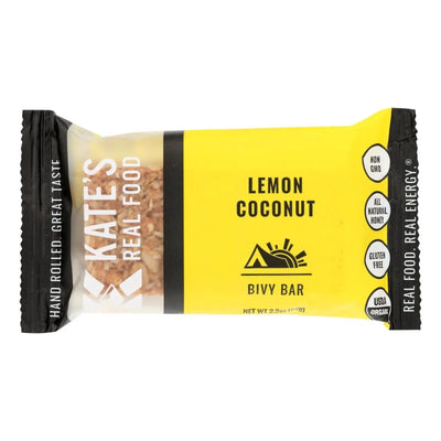 An image displaying Kate's Real Food - Bar Organic Bivy Lemon Coconut - Case Of 12 - 2.2 Ounce by Kate's Real Food