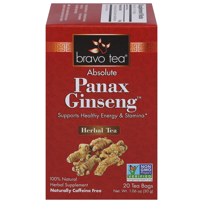 Bravo Teas And Herbs - Tea - Absolute Panax Ginseng - 20 Bag - Orca Market