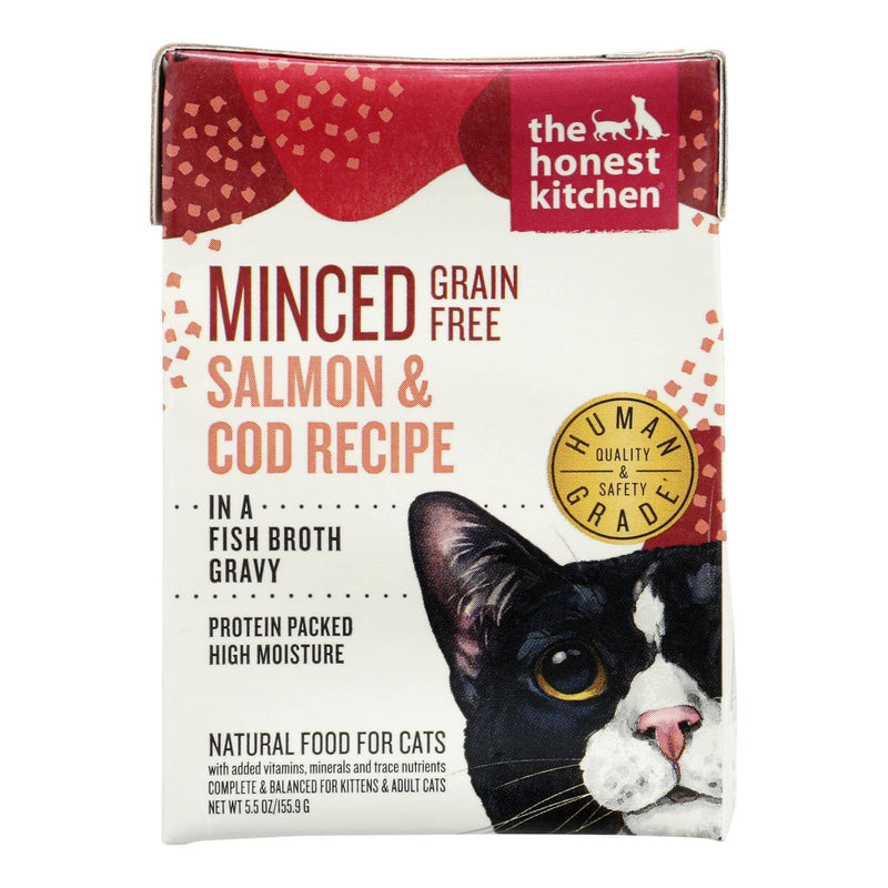 An image displaying The Honest Kitchen - Cat Food Salmon Cod Gravy - Case Of 12-5.5 Ounce by The Honest Kitchen