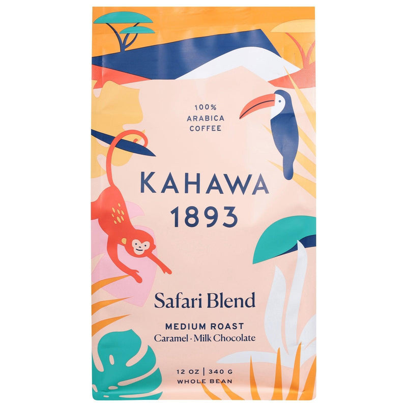 Kahawa 1893 - Coffee Whole Bean Medium Roasted Safari - Case Of 6-12 Oz - Orca Market