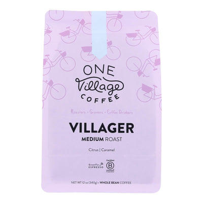 One Village Coffee - Coffee Villager Medium Whole Bean - Case Of 6-12 Oz - Orca Market