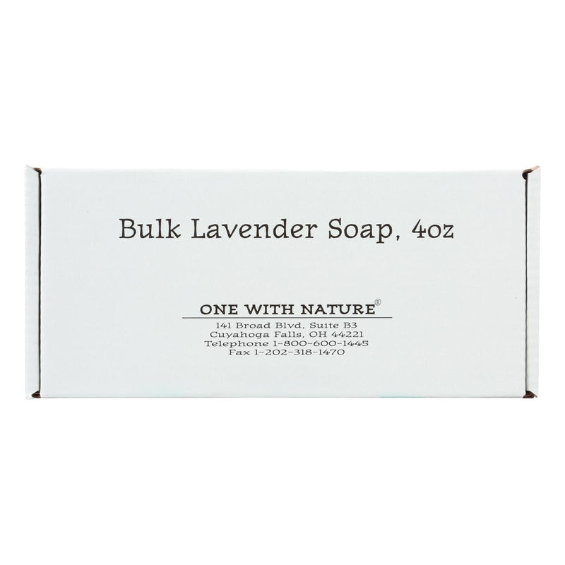 One With Nature Bar Soap - Lavender - Case Of 24 - 4 Oz. - Orca Market