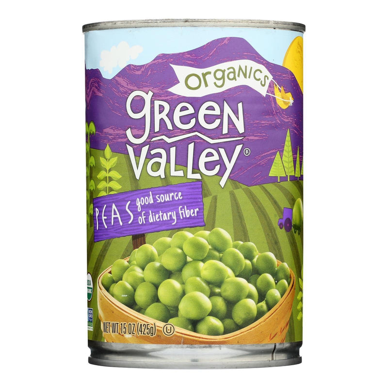 Green Valley Organics - Peas Sweet - Case Of 12-15 Oz - Orca Market