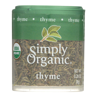 An image displaying Simply Organic Thyme Leaf - Organic - Whole - Fancy Grade - .28 Ounce - Case Of 6 by Simply Organic