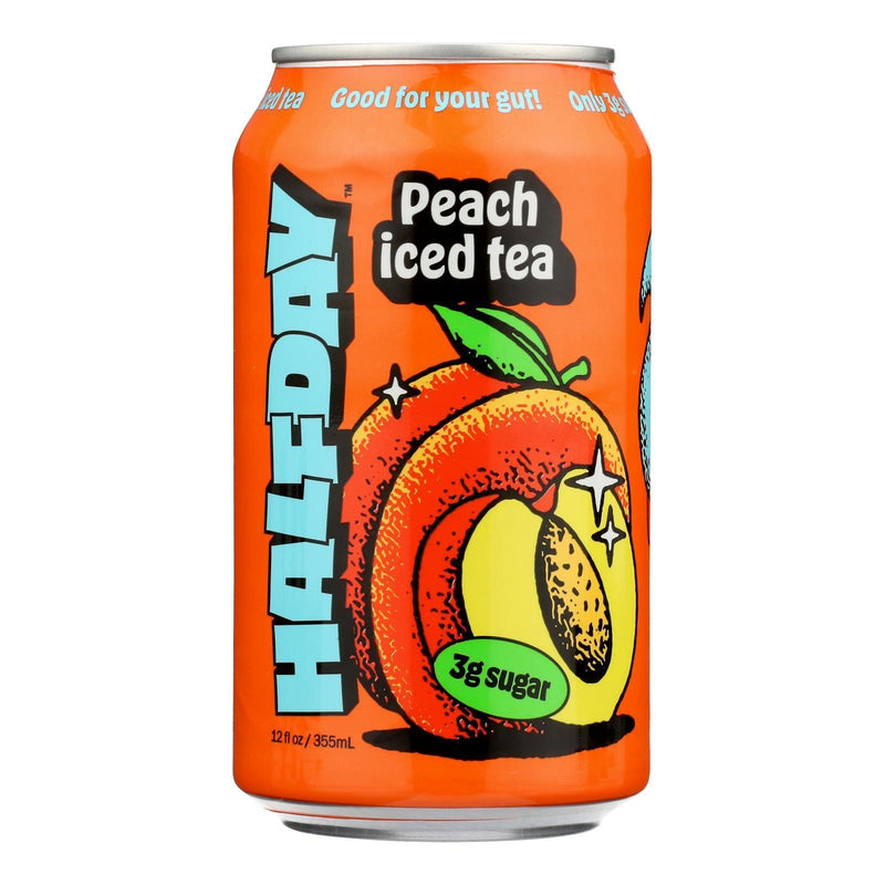 Halfday - Tonic Peach Green Tea - Case Of 12-12 Fz - Orca Market