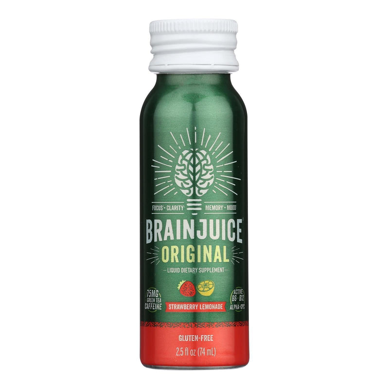 Brain Juice - Brain Juice Strawberry Lemonade - Case Of 12 - 2.5 Fl Oz - Orca Market