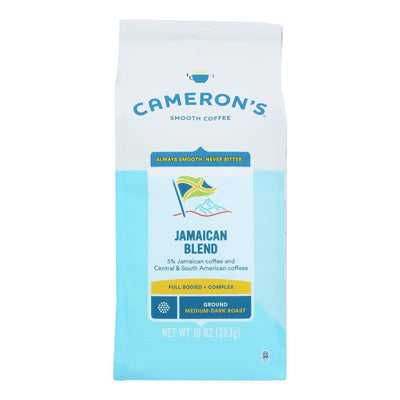 Cameron's Specialty Coffee Premium Jamaica Blue Mountain Blend Ground Coffee Beans - Case Of 6 - 10 Oz - Orca Market