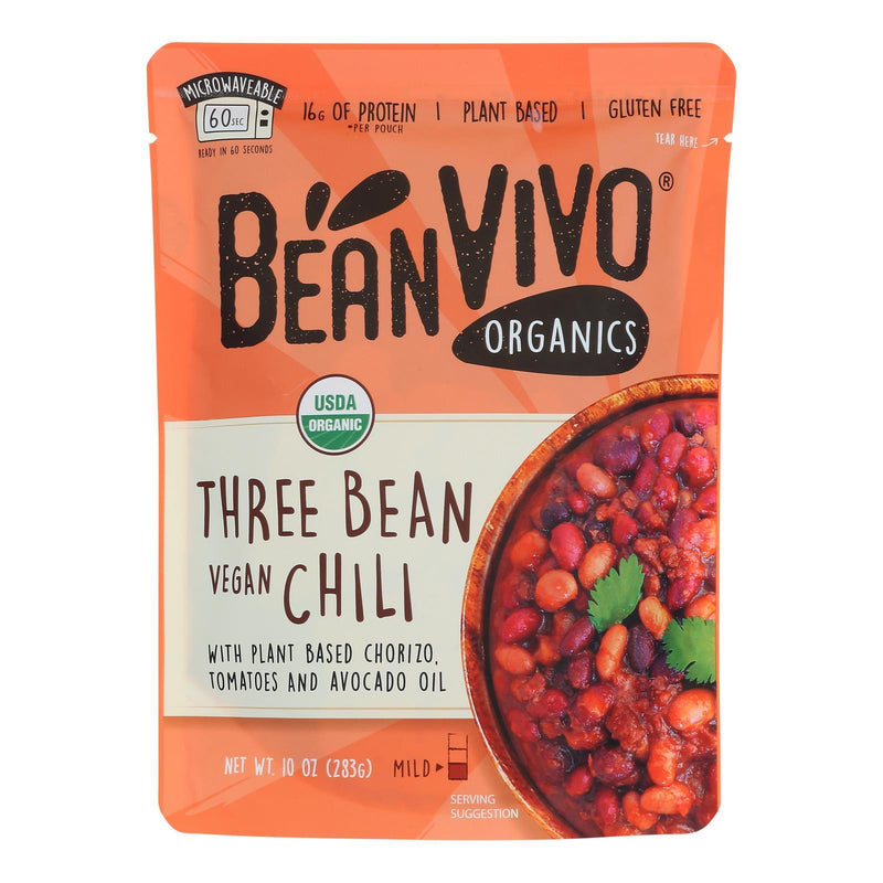 Bean Vivo - Chili 3 Bean Vegan - Case Of 6-10 Oz - Orca Market