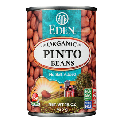 Eden Foods Organic Pinto Beans - Case Of 12 - 15 Oz. - Orca Market