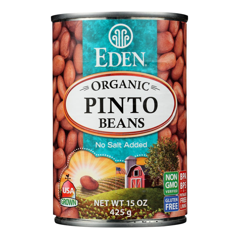 Eden Foods Organic Pinto Beans - Case Of 12 - 15 Oz. - Orca Market