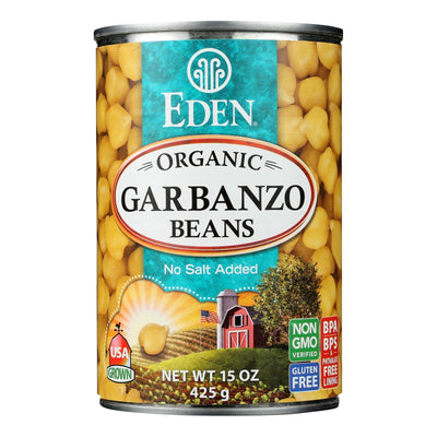 Eden Foods Organic Garbanzo Beans - Case Of 12 - 15 Oz. - Orca Market