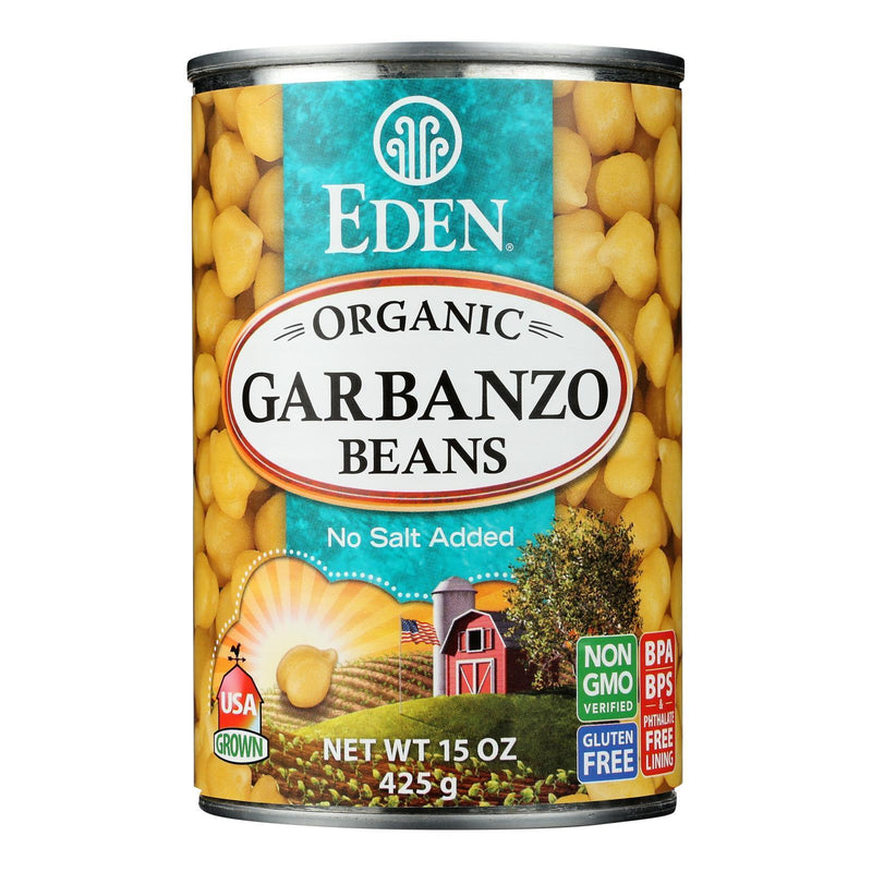 Eden Foods Organic Garbanzo Beans - Case Of 12 - 15 Oz. - Orca Market