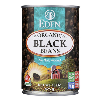 Eden Foods Organic Black Beans - Case Of 12 - 15 Oz. - Orca Market