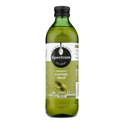 An image displaying Spectrum Naturals Organic Unrefined Extra Virgin Olive Oil - Case Of 6 - 25.4 Ounce by Spectrum Naturals