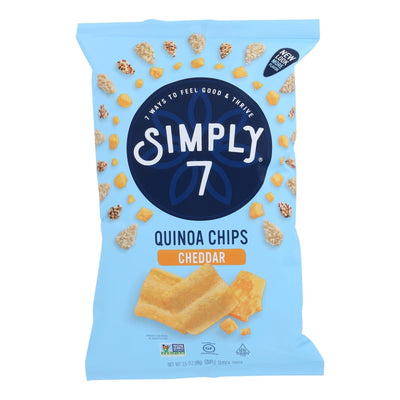 Simply 7 - Chips Quinoa Cheddar - Case Of 8-3.5 Oz - Orca Market