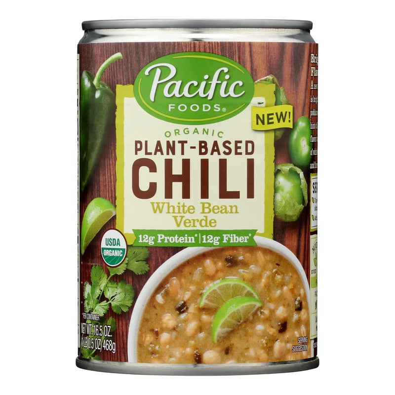 An image displaying Pacific Foods - Chili White Bean Verde - Case Of 12-16.5 Ounce by Pacific Foods