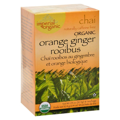 Uncle Lee's Imperial Organic Orange Ginger Rooibus Chai Tea - 18 Tea Bags - Orca Market