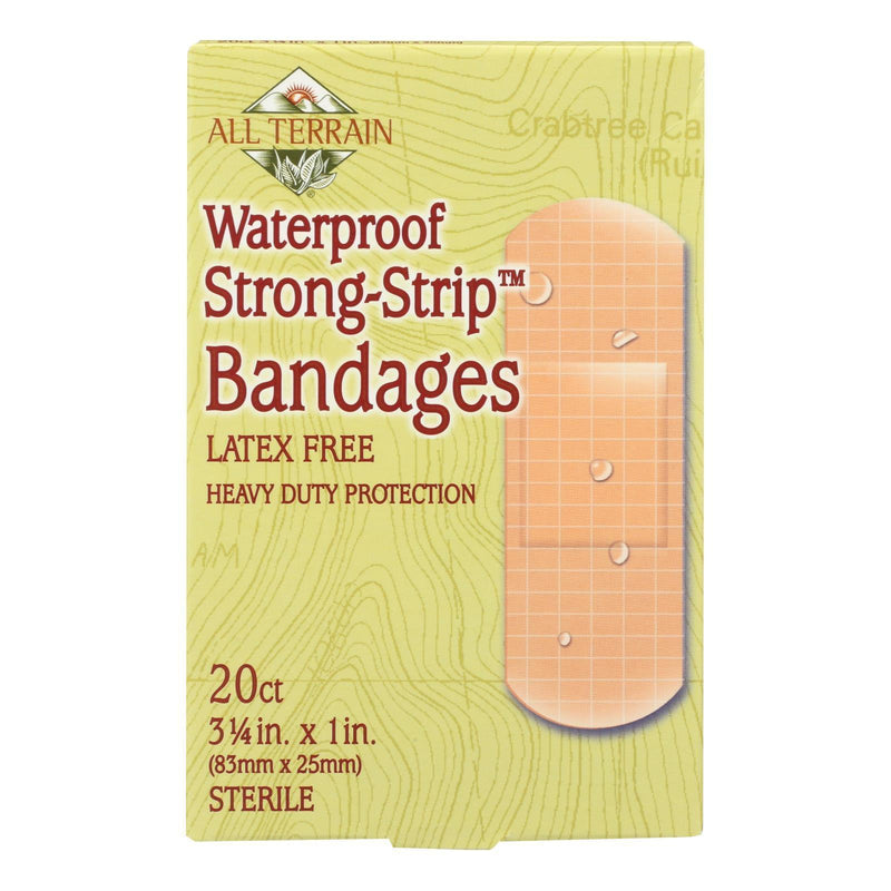 All Terrain - Bandages - Waterproof Strong Strip 1 Inch - 20 Count - Orca Market
