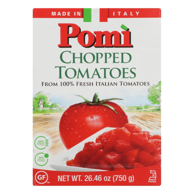Pomi Tomatoes - Tomatoes Chopped - Case Of 12 - 26.46 Oz - Orca Market