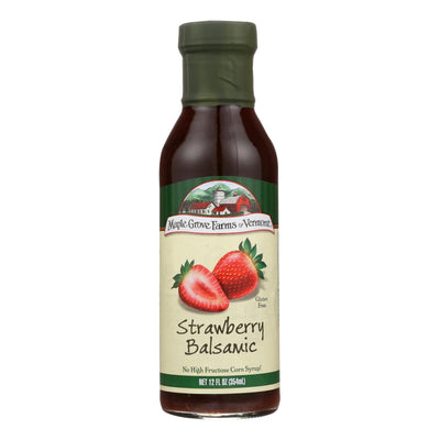 Maple Grove Farms - Salad Dressing - Strawberry Balsamic - Case Of 6 - 12 Fl Oz. - Orca Market