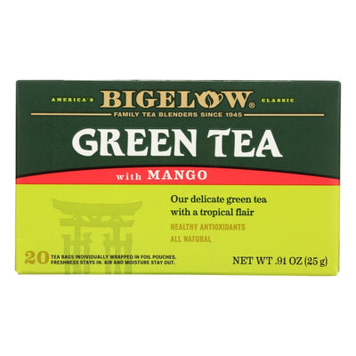 Bigelow Tea Green Tea With Mango - Case Of 6 - 20 Bag - Orca Market