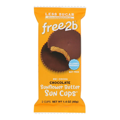 Free 2 B - Sun Cups Rice Chocolate 2-cup - Case Of 12-1.4 Oz - Orca Market