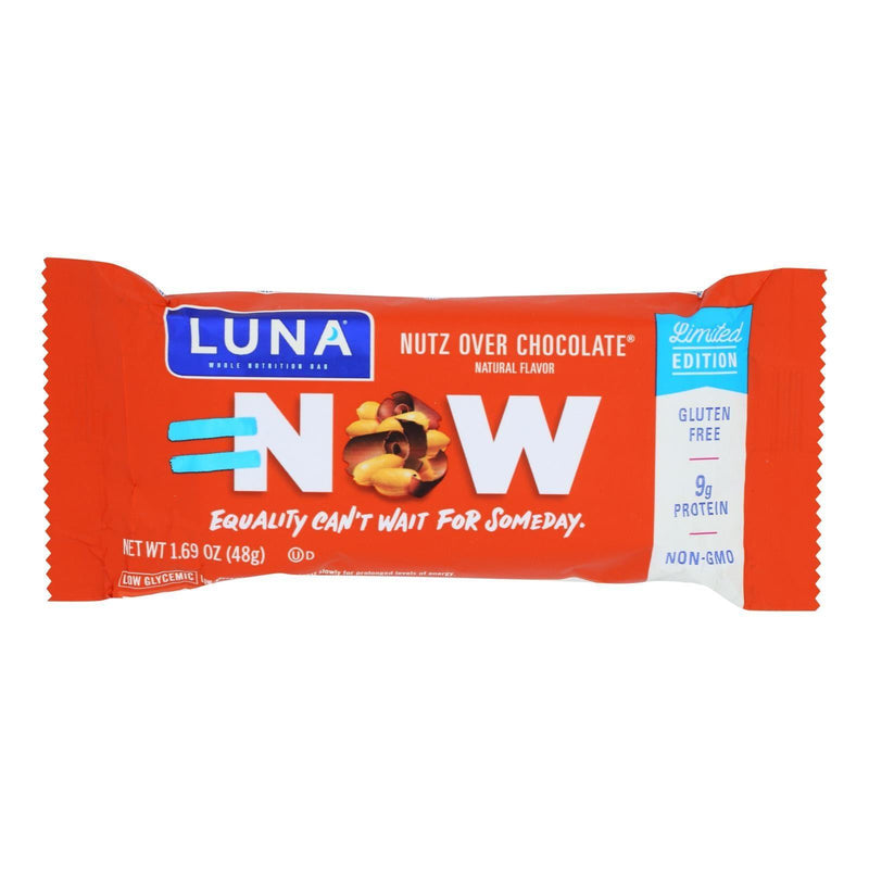 Clif Bar Luna Bar - Organic Nuts Over Chocolate - Case Of 15 - 1.69 Oz - Orca Market