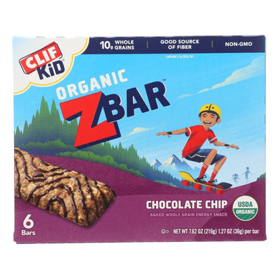 Clif Kid Zbar - Organic Zbar - Chocolate Chip - Case Of 9 - 7.62 Oz. - Orca Market