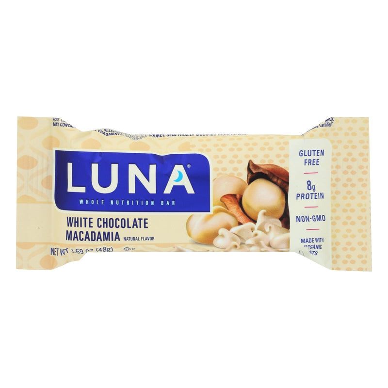 Clif Bar Luna Bar - Organic White Chocolate Macadamia Nut - Case Of 15 - 1.69 Oz - Orca Market